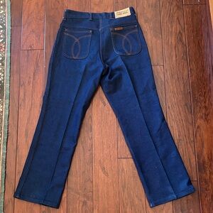 Long Haul Vintage Dark Blue Men’s Jeans with Contrast Stitching